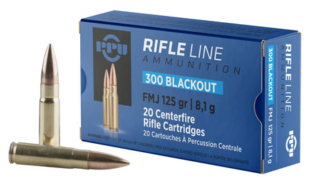 PPU 300 AAC 125GR FMJ 20RD 50BX/CS - for sale