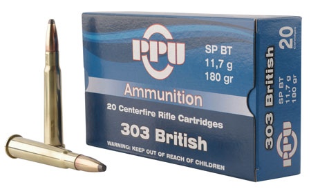 PPU 303 BRITISH 180GR JSP 20RD 10BX/CS - for sale