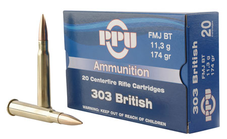 PPU 303 BRITISH 174GR FMJ 20RD 10BX/CS - for sale