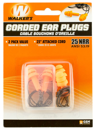 WALKER'S FOAM EAR CRDED PLUGS 2PK - for sale