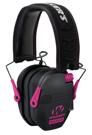 WALKER'S RAZOR SLM ELEC MUFF BLK/PNK - for sale