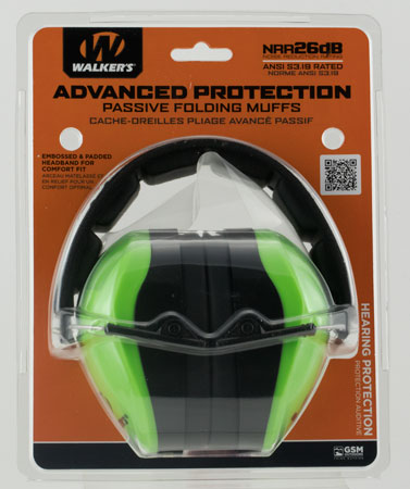WALKER'S PASSIVE MUFF HEADBND GRN - for sale