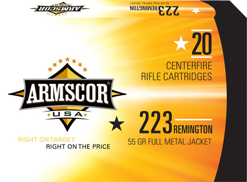 ARMSCOR 223REM 55GR FMJ 20/1000 - for sale