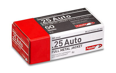 AGUILA 25 ACP 50GR FMJ-RN 50RD 20BX/CS - for sale