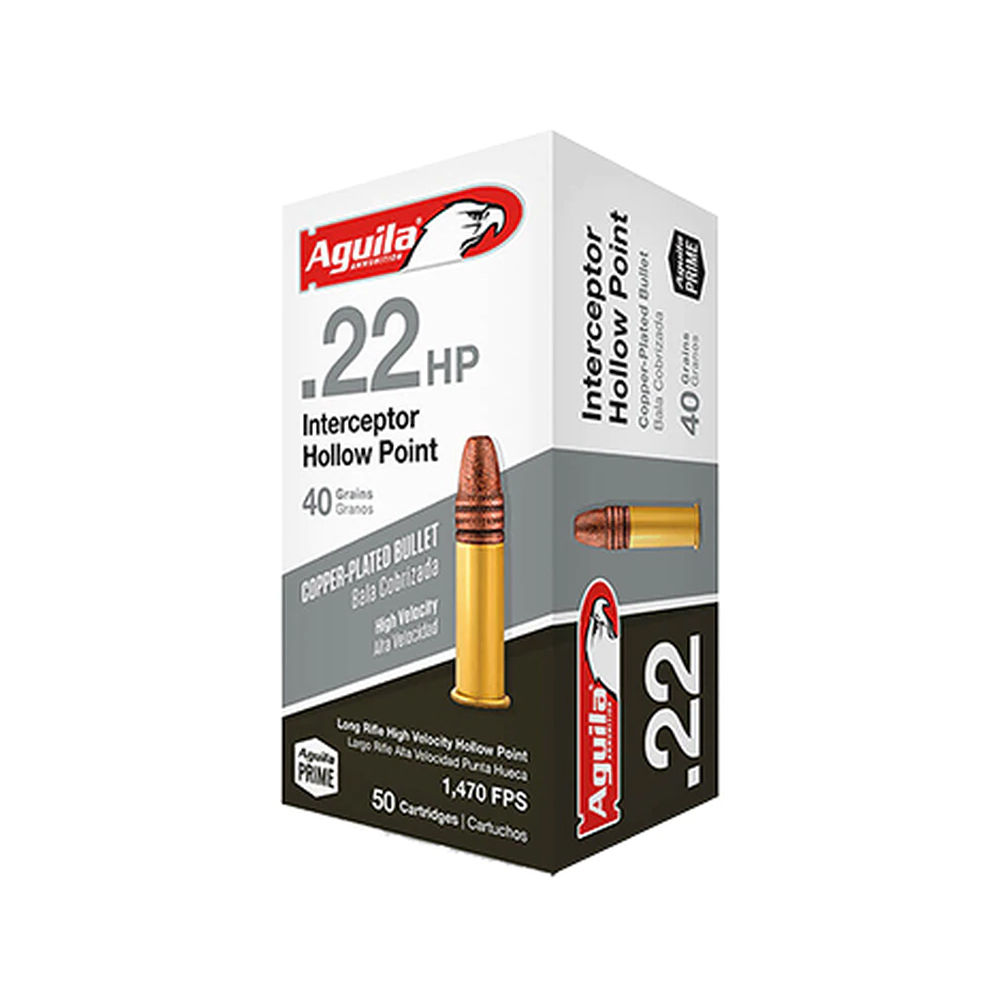 AGUILA 22LR INTERCPT 40GR HP 50/1000 - for sale