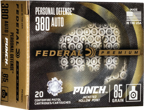 Federal - Premium Punch - .380 Auto - PREMIUM 380 AUTO PUNCH JHP 85GR 20/BX for sale