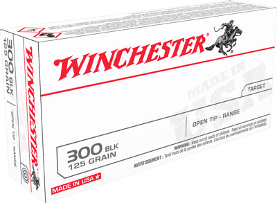 WINCHESTER USA 300 AAC BLCKOUT 125GR FMJ 20RD 10BX/CS - for sale