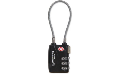 bulldog cases & vaults - TSA Cable Lock - SINGLE PACK TSA LOCK W/STEEL CABLE for sale