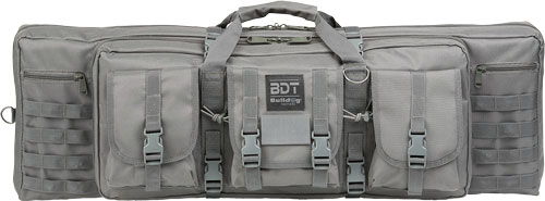 bulldog cases & vaults - Deluxe - DELUXE 36IN SINGLE TACTICAL RIFLE GRAY for sale