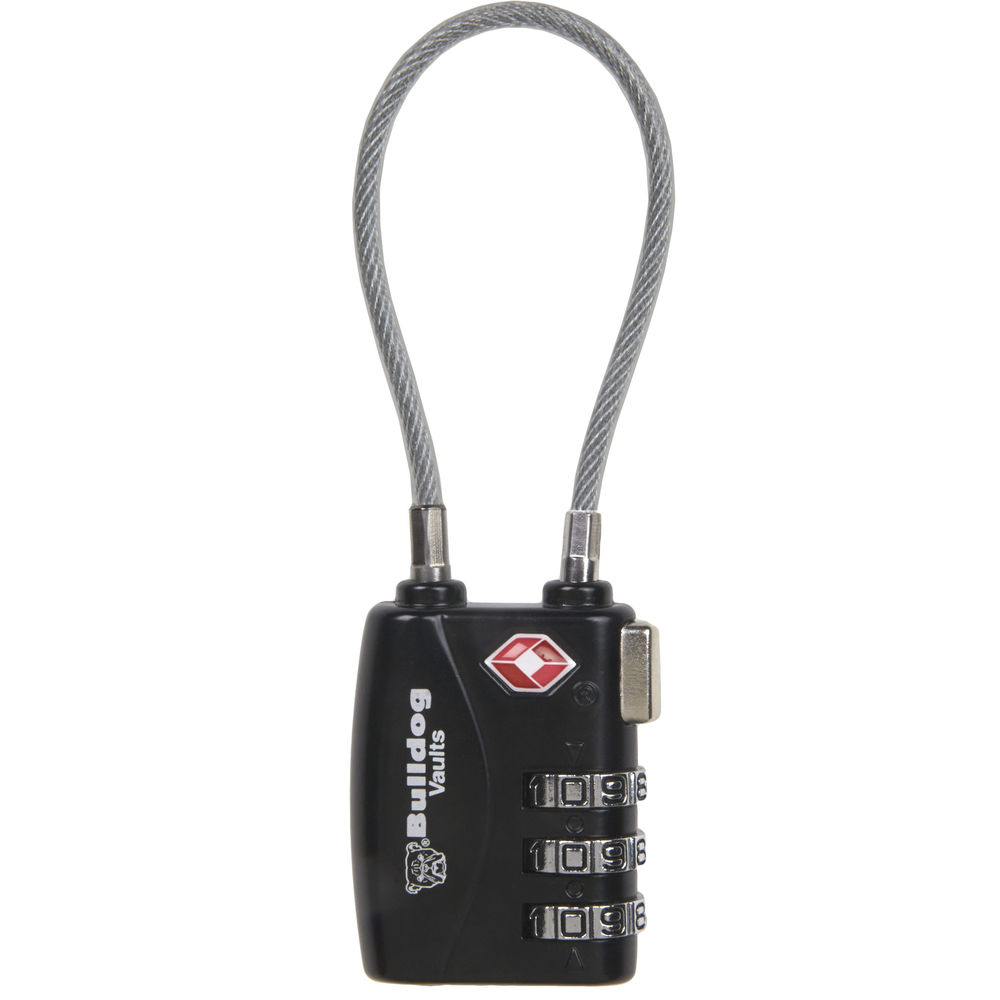 bulldog cases & vaults - TSA Cable Lock - SINGLE PACK TSA LOCK W/STEEL CABLE for sale