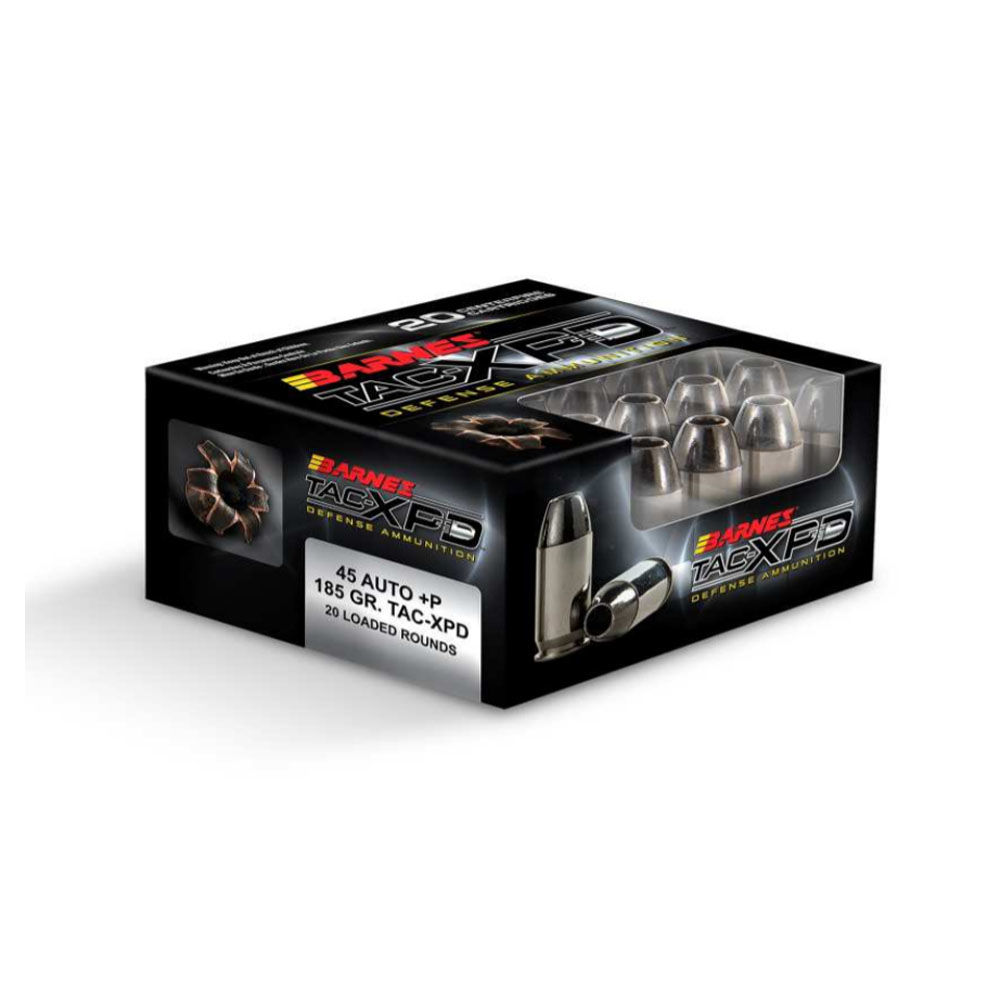 BARNES TAC-XPD 45 ACP +P 185GR TAC XP 20RD 10BX/CS - for sale