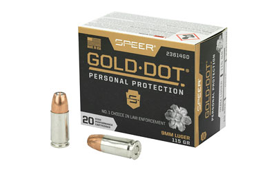 SPEER GOLD DOT 9MM LUGER 115GR GDHP 20RD 10BX/CS - for sale
