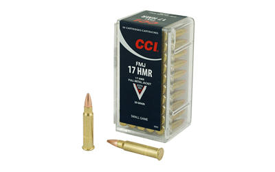 CCI 17HMR 20GR FMJ 2375FPS 50RD 40BX/CS - for sale