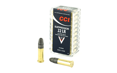 CCI SUPPRESSOR 22LR 45GR HP 970FPS 50RD 100BX/CS - for sale