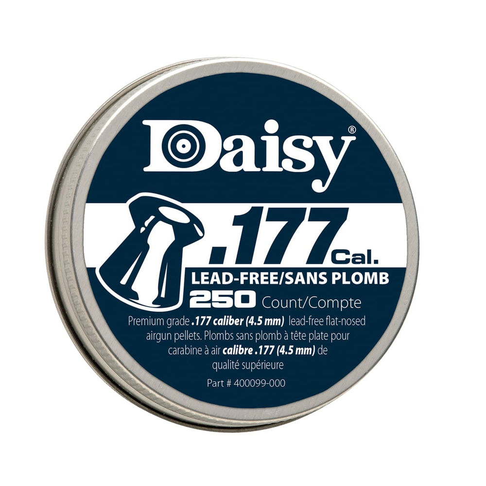 daisy products - 990250466 - .177 CAL. FLAT "LEAD FREE" PEL-250 TIN for sale