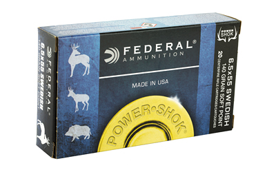FEDERAL POWER-SHOK 6.5X55 MAUSER 140GR SP 20RD 10BX/CS - for sale