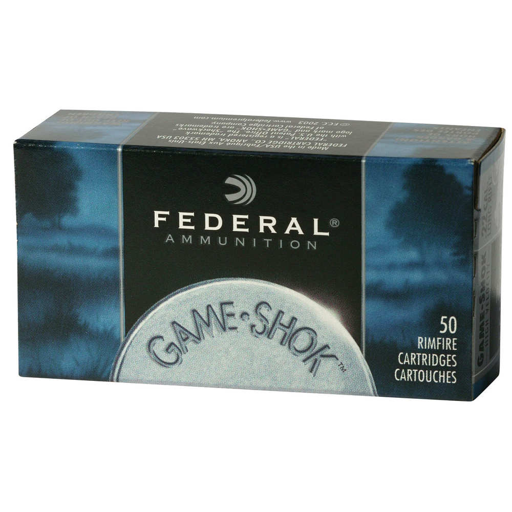 FEDERAL 22LR #12 LEAD BIRDSHOT 50RD 50BX/CS - for sale