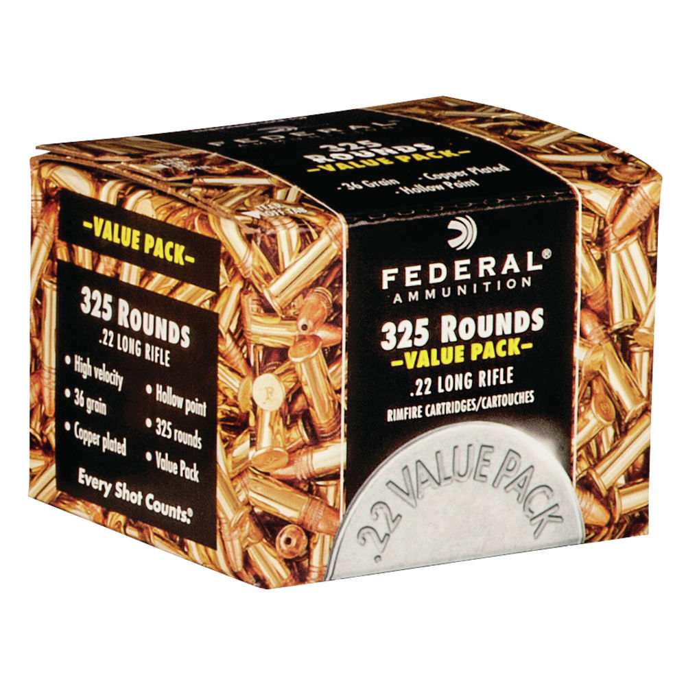 FEDERAL 22LR 36GR HP 1260FPS 325RD 10BX/CS - for sale