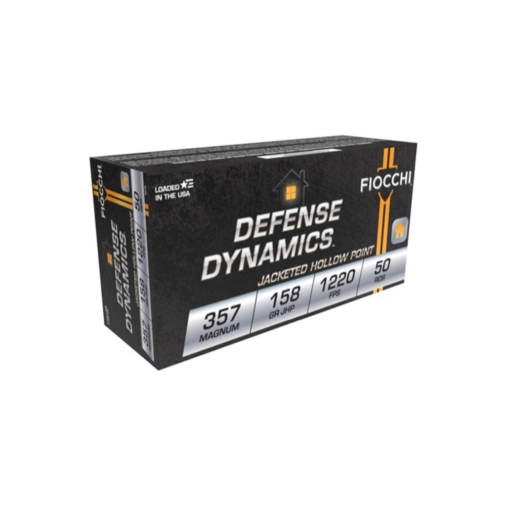 FIOCCHI 357 MAG 158GR JHP 50RD 20BX/CS - for sale