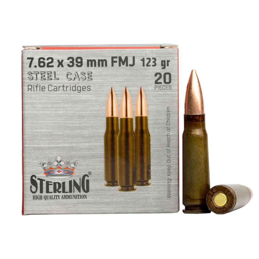 STERLING SC 762X39 123GR FMJ 20/1000 - for sale