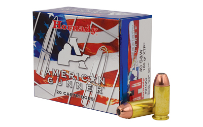 HORNADY AMERICAN GUNNER 40 SW 180GR XTP 20RD 10BX/CS - for sale