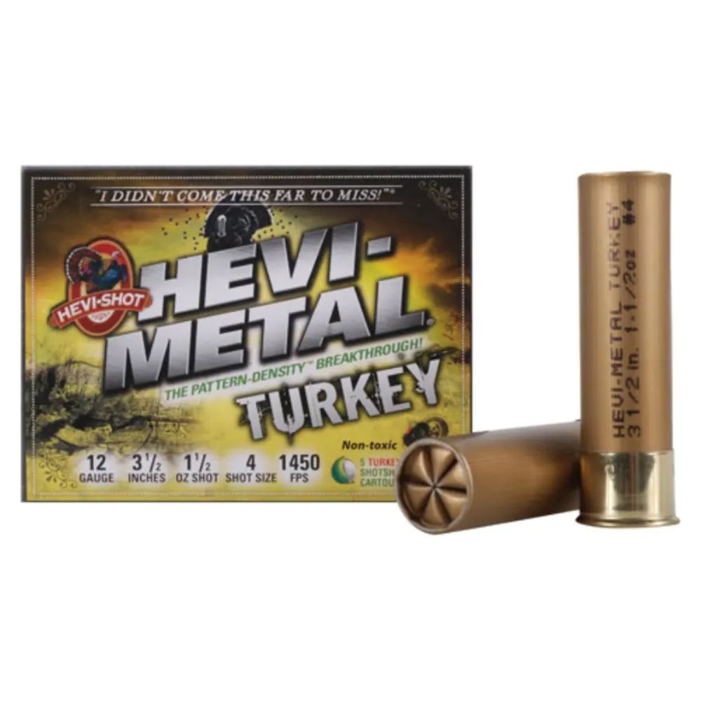 HEVI-SHOT HEVI METAL 12GA 3.5" 1-1/2OZ #4 5RD 10BX/CS< - for sale