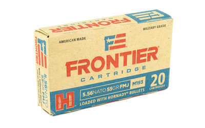 Hornady - Military Grade - 5.56x45mm NATO - AMMO FRONTIER 5.56 NAT 55GR FMJ 20/BX for sale