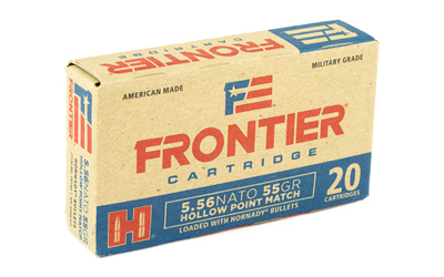 Hornady - Rifle - 5.56x45mm NATO - AMMO FRONTIER 5.56 55GR HP MTC 20/BX for sale