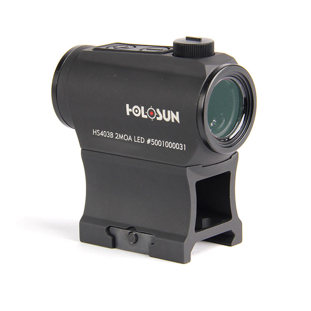 HOLOSUN 403 ENCLOSED RED 2MOA DOT PUSH BUTTON 20MM RIFLE - for sale