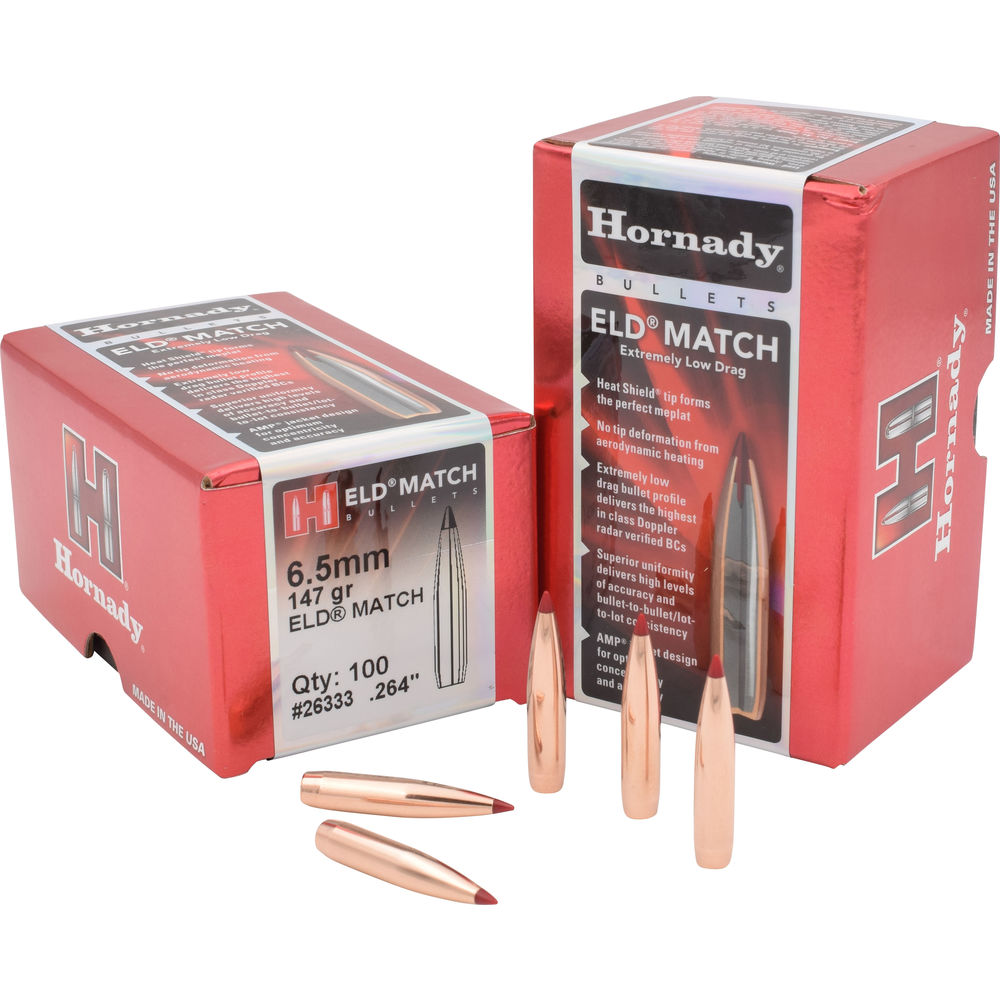 Hornady - ELD Match - 6.5mm - BULLET 6.5MM .264 147 GR ELD MATCH for sale