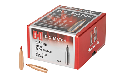 Hornady - ELD Match - 6.5mm - BULLET 6.5MM .264 147 GR ELD MATCH for sale