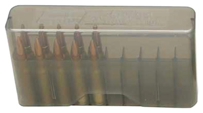 mtm case-gard - Slip-Top Ammo Box - SLIPTOP LGE RIFLE CTG BOX 20RD - CLR SMK for sale