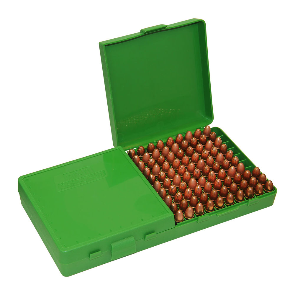 mtm case-gard - P200910 - AMMO BOX 200RD FLIPTOP 9MM 380 ACP GRN for sale