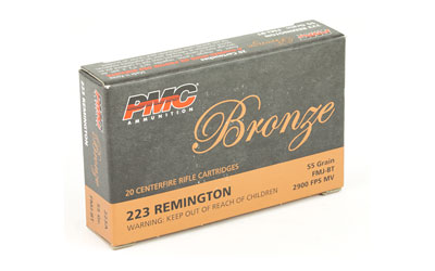 PMC 223 REMINGTON 55GR FMJ-BT 20RD 50BX/CS - for sale