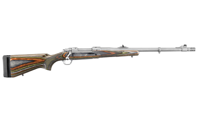 RUGER M77 GUIDE GUN W/MBS 30-06 S/S GREEN MOUNTAIN LAM. - for sale