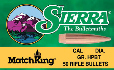 sierra bullets - MatchKing - .22 BB - BULLETS MATCHKING 6MM 107GR HPBT 100/BX for sale