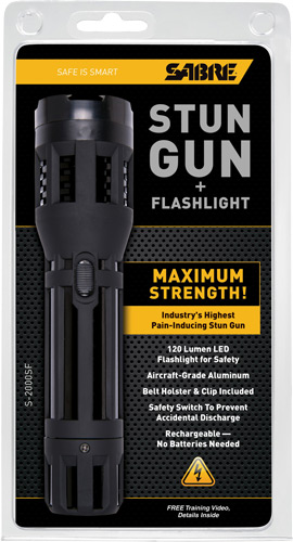 security equipment - Stun Gun/Flashlight - STUN GUN W/ FLASHLIGHT BLACK for sale
