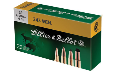 S&B 243 WIN 100GR SOFT POINT 20RD 25BX/CS - for sale