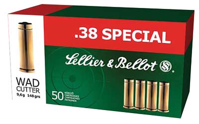 S&B 38 SPECIAL 148GR LEAD WADCUTTER 50RD 24BX/CS - for sale