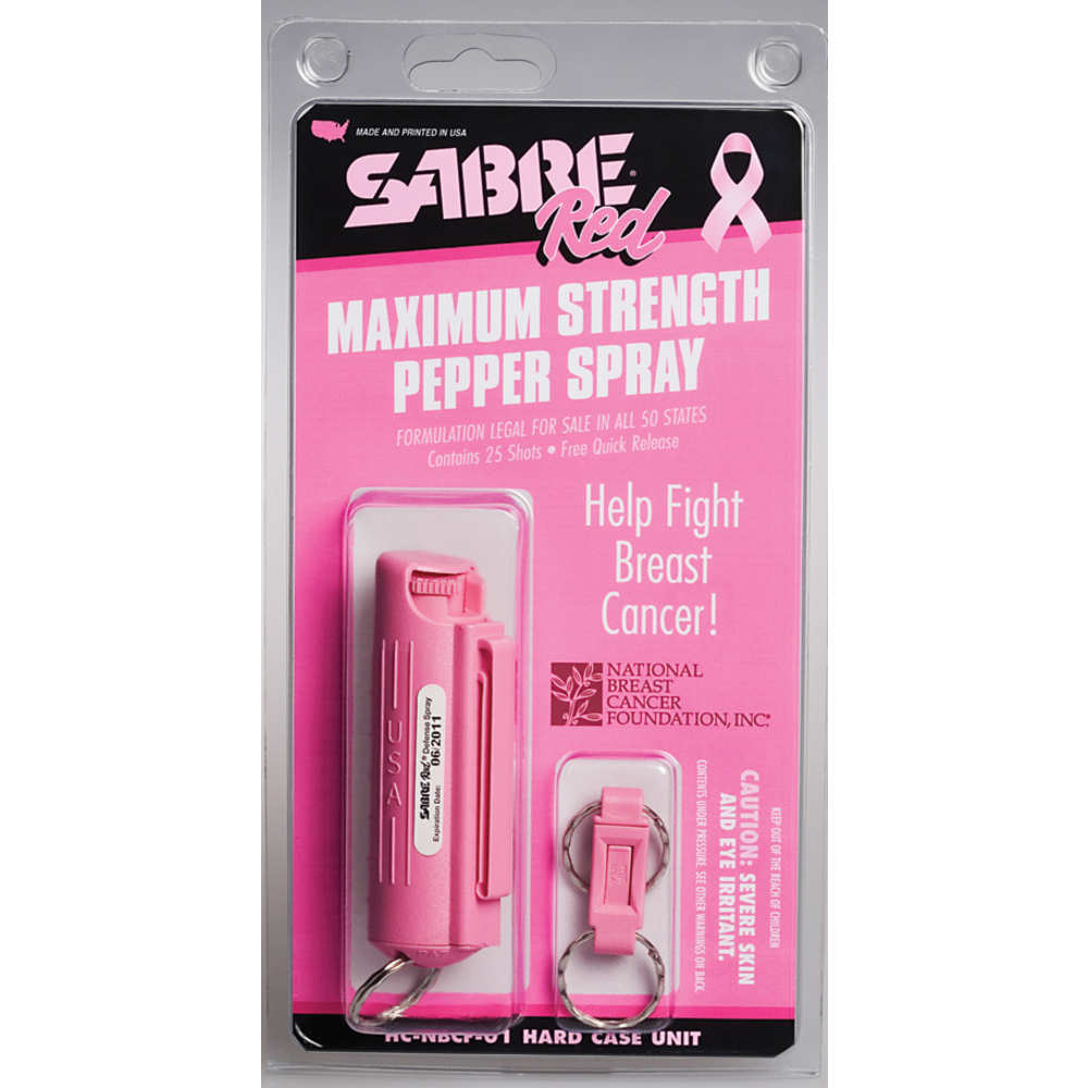 security equipment - Pepper Spray - SABRE RED USA 0.54OZ HARDCASE BC PINK for sale