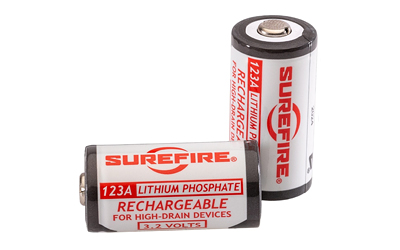 surefire magazines - CR123A - 2 PACK LP 123A RECHARGEABLE BATTERIES for sale