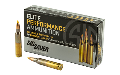 SIG 223 REM 40GR VARMINT/PREDATOR 20RD 10BX/CS - for sale
