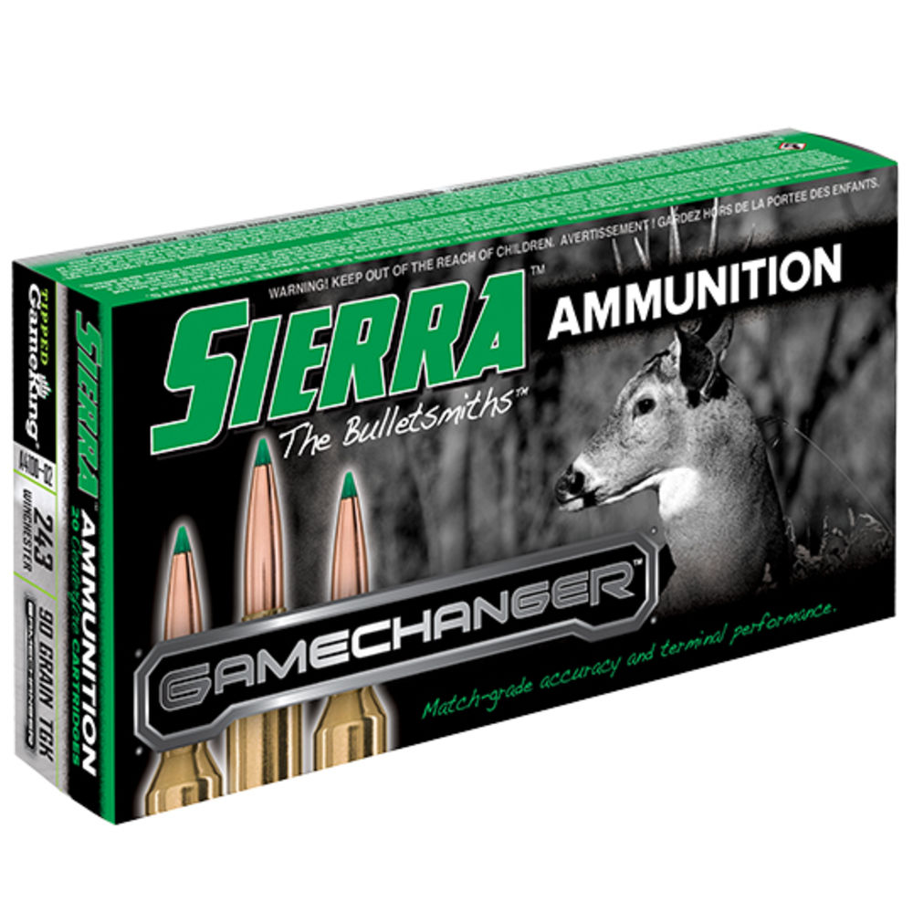 SIERRA GAMCHANGER 243 WIN 90GR TIPPED GAMEKING 20RD 10BX/CS < - for sale