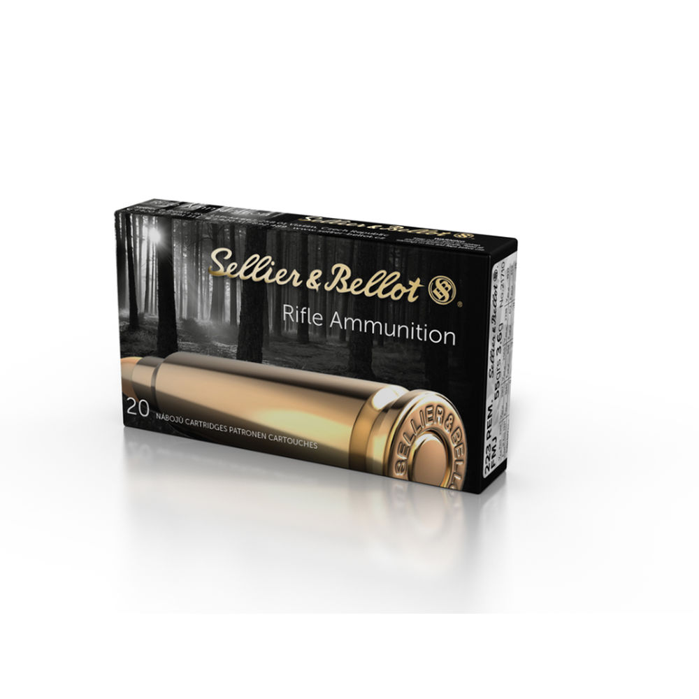 sellier & bellot ammunition - SB223A - .223 Remington - RIFLE 223 REM 55GR FMJ 20RD/BX for sale