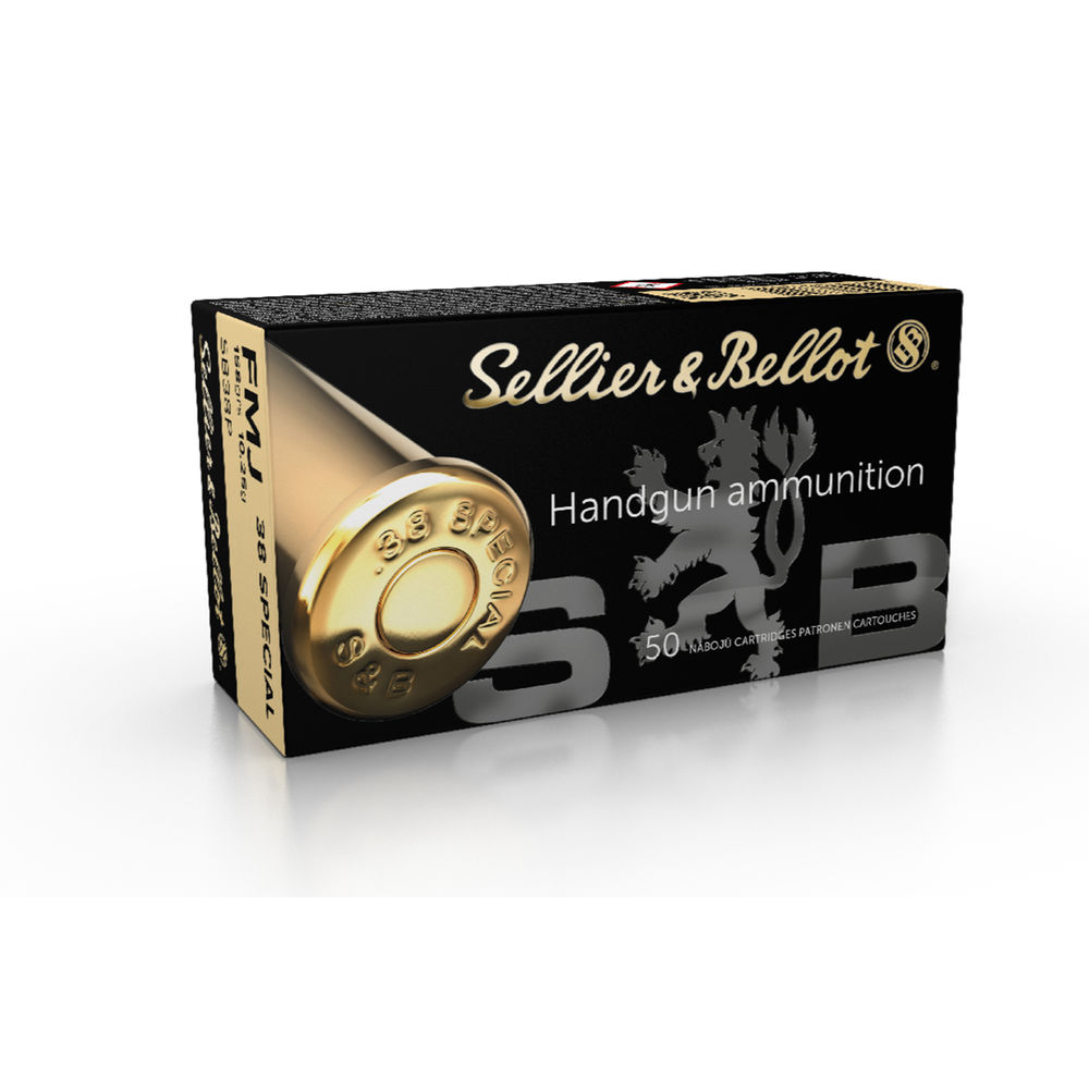 S&B 38 SPECIAL 158GR FMJ-RN 50RD 20BX/CS - for sale