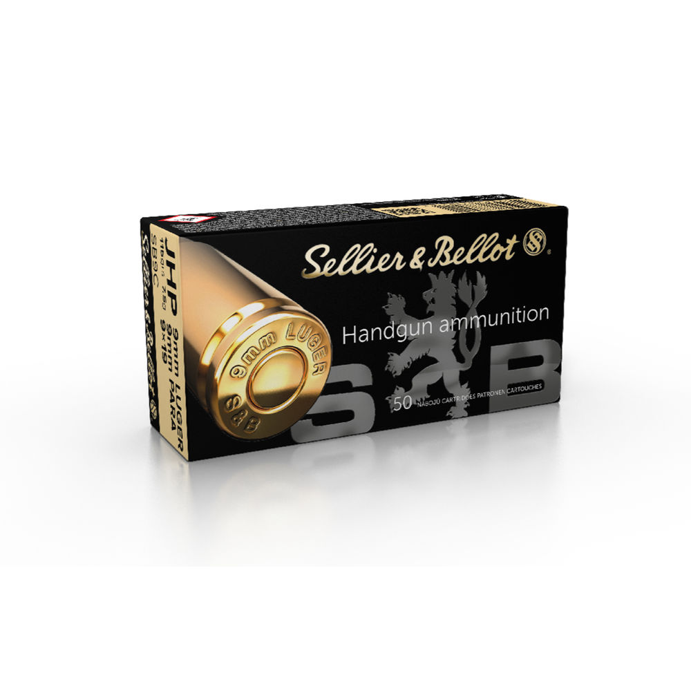 S&B 9MM LUGER 115GR JHP 50RD 20BX/CS - for sale