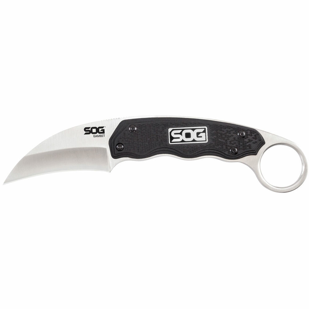 sog knives - Gambit - GAMBIT SHEEPSFOOT SATIN GRN HANDLE FXD for sale