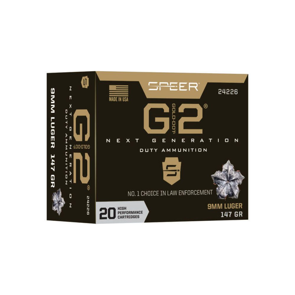 CCI|BLAZER - Gold Dot - 9mm Luger - GOLD DOT 9MM 147GR GOLD G2 20/BX for sale
