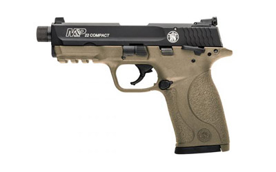 S&W M&P22 COMPACT 22LR 3.56" AS 10-SHOT MATTE FDE THREADED - for sale