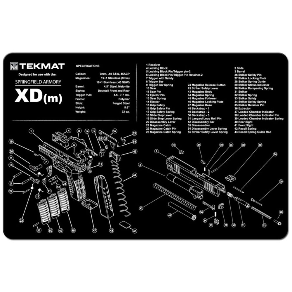 tekmat - Springfield XDM - TEKMAT SPRINGFIELD XDM - 11X17IN for sale